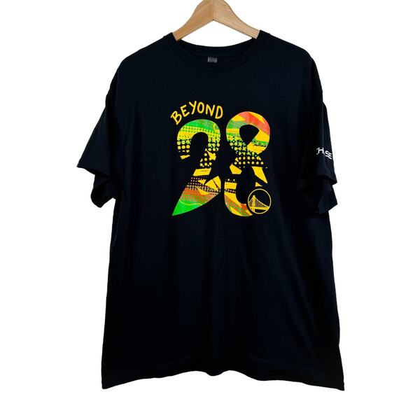 Golden State Warriors Black History Month Shirt XL Beyond 28 Promotional - Picture 1 of 6
